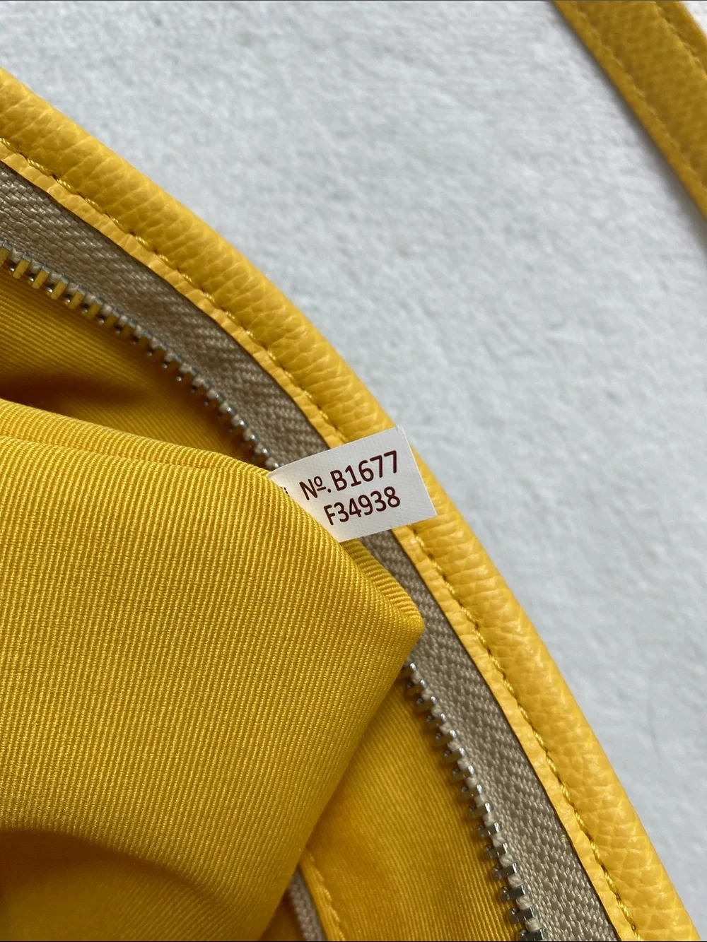 Coach Signature Coated Canvas File Bag | Adjustable Strap | Light Khaki/Canary